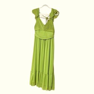 Moon River size Small and Large Elegant Green Sleeveless Maxi Lightweigh…
